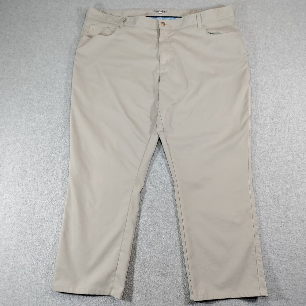 Peter Millar eb66 Performance Five Pocket Pants Mens 44x32 (44x27) Khaki